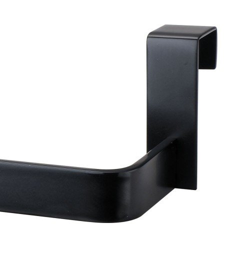 Toallero de mueble lateral sin taladros 36 cm negro