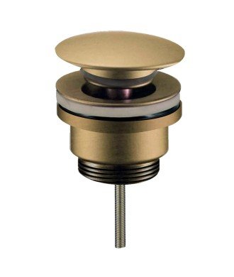 Válvula Clic Clac de desagüe universal oro cepillado