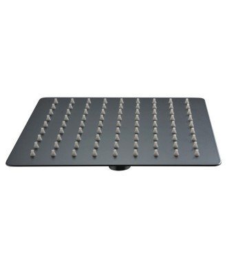 Rociador negro de ducha cuadrado 40 x 40 imex