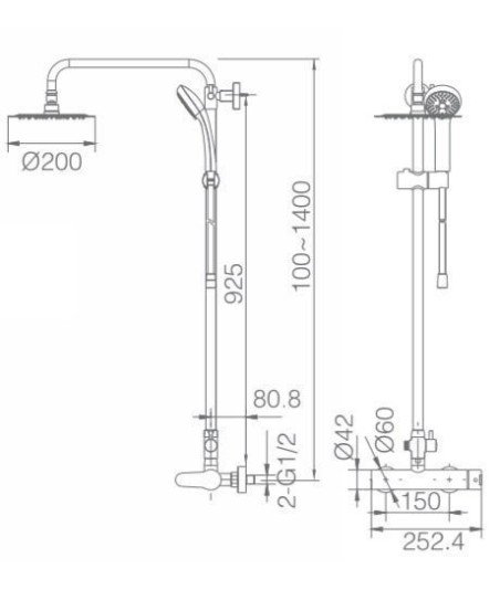 Columna de ducha París IMEX -  BDP004 oferta