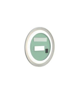Espejo led negro redondo Deneb Bathdecor