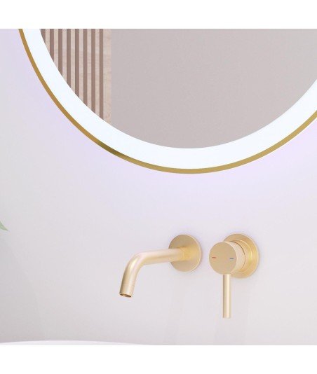 Espejo led oro redondo Deneb Bathdecor