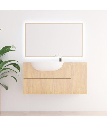 Espejo led oro Simba Bathdecor