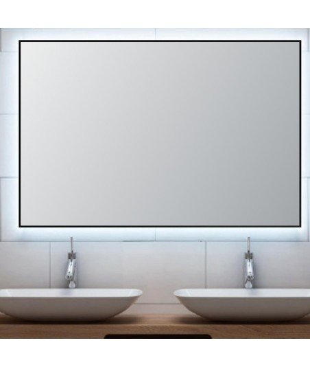 Espejo led negro Eva Bathdecor
