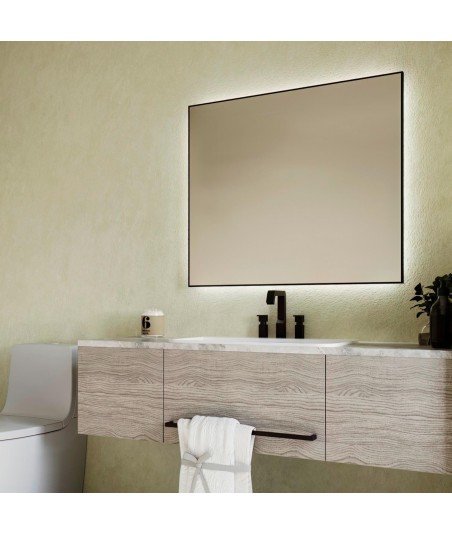 Espejo led negro Eva Bathdecor