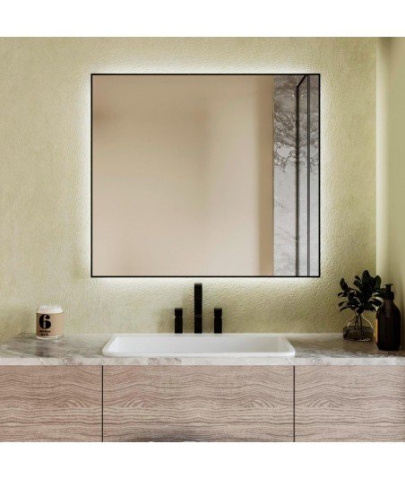Espejo led negro Eva Bathdecor