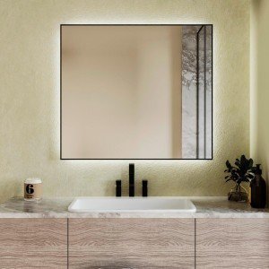 Espejo led negro Eva Bathdecor