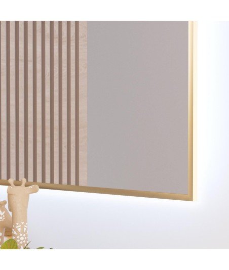 Espejo led oro Eva Bathdecor