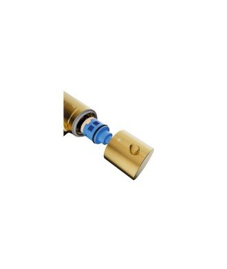 Columna termostática en oro cepillado round élite IO