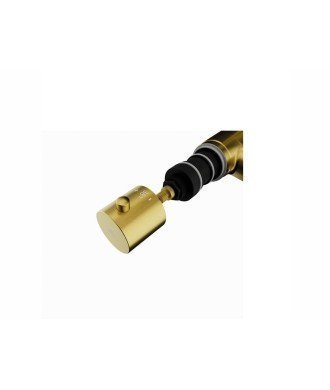 Columna termostática en oro cepillado round élite IO