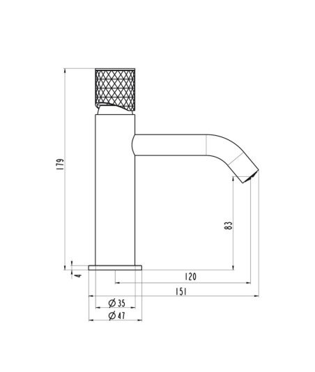 Grifo cobre lavabo - comprar online