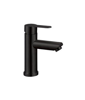 Grifo acero negro de lavabo Iony IO