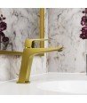 Grifo oro cepillado de lavabo marriot IO
