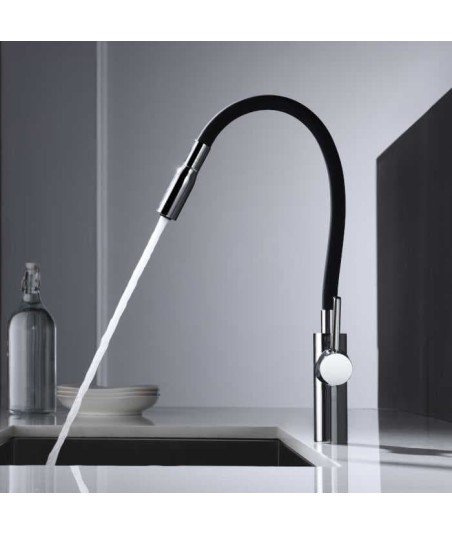 Grifo con tubo flexible cocina Tokyo IMEX