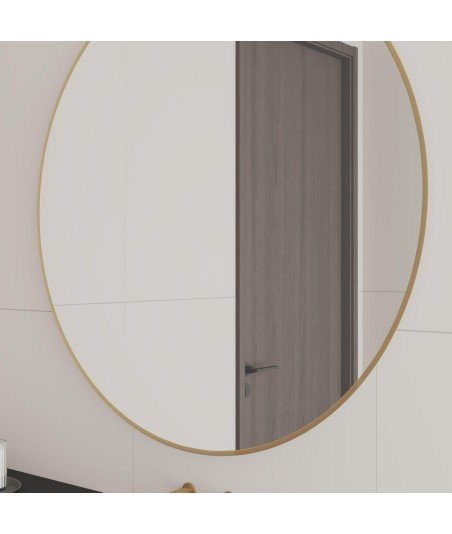 Espejo led oro redondo Millan Bathdecor