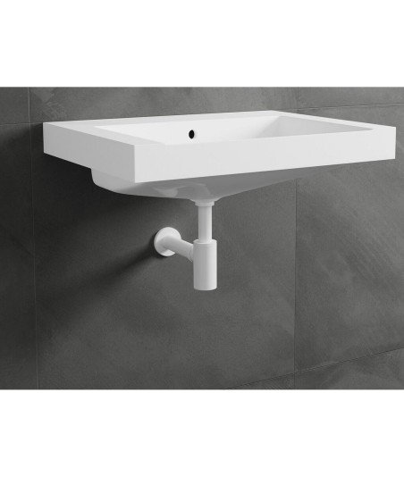 Sifón Blanco para lavabo | Mamparas Blau