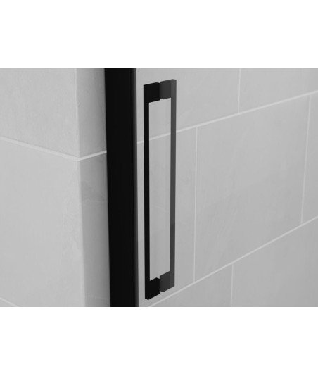 Mampara rectangular 1 fijo + 2 correderas y lateral fijo | modelo trio