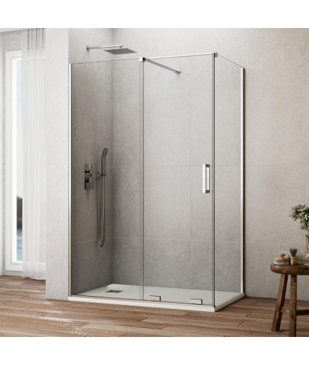 Mampara rectangular corredera sin perfil superior Kenna | GME