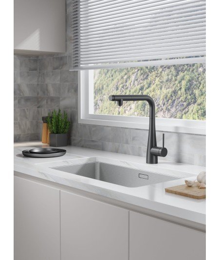 Grifo de cocina SPLIT osmosis negro mate IMEX