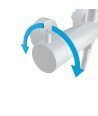 Columna de ducha blanca inverter r maneta Cassio IO