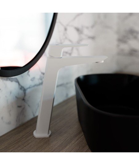 Caño alto lavabo blanco mate Marriot IO ✅ Ref.3154BL