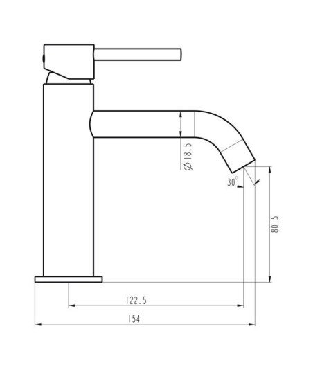 Grifo de lavabo cobre Sirio IO