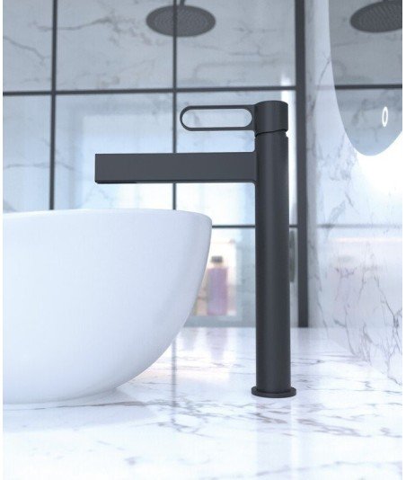 Grifo negro de caño alto dior IO