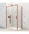 Mampara de ducha rectangular en cobre Twenty