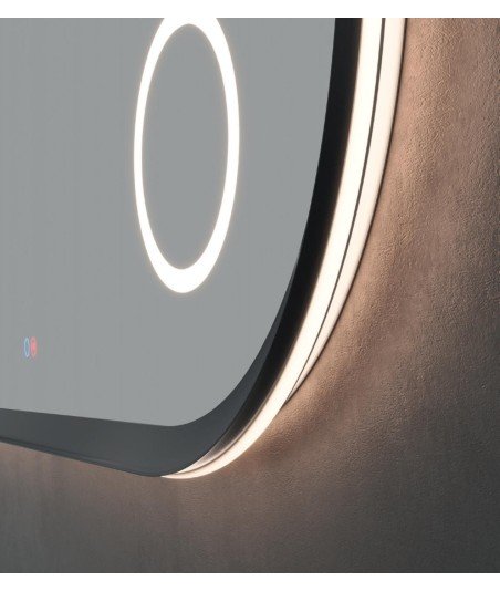 Espejo led y aumento ovalado Ledimex Rimini