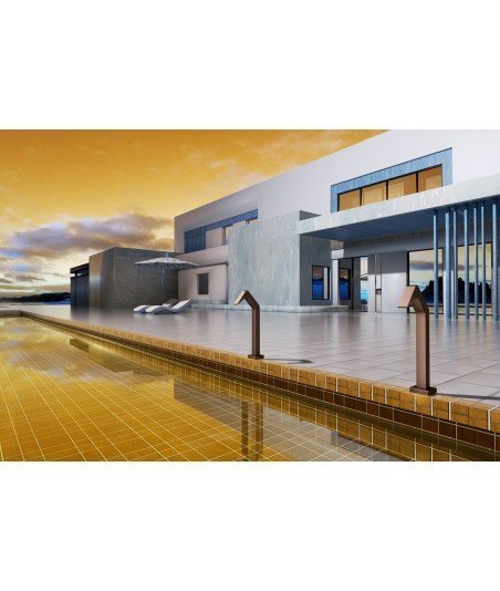 Rociador cascada de piscina azul océano Niágara