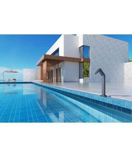 Rociador cascada de piscina gris cobalto Niágara