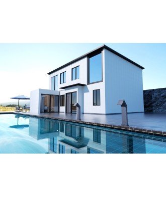 Rociador cascada de piscina 15cm gris cobalto Niágara