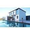 Rociador cascada de piscina 15cm gris cobalto Niágara