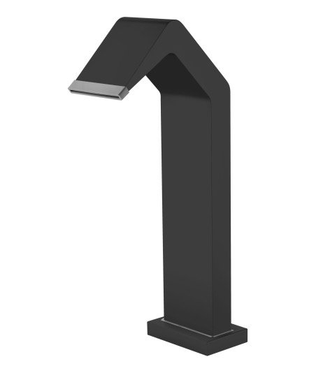 Rociador cascada de piscina 15cm negro mate Niágara