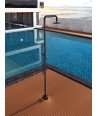Ducha de piscina negro mate Florida
