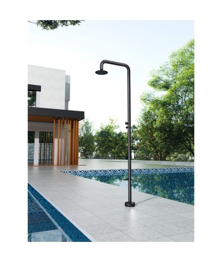 Ducha de piscina negro mate Michigan