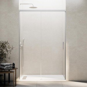 Mampara de ducha en níquel...