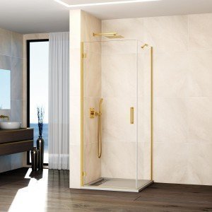 Mampara rectangular oro...