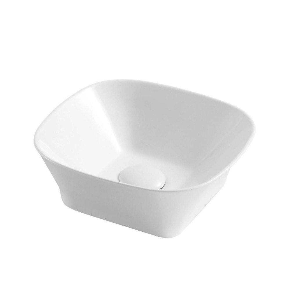 Lavabo sobre encimera de cerámica blanco brillo Art 30