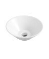 Lavabo sobre encimera de cerámica blanco brillo Spin 43 B