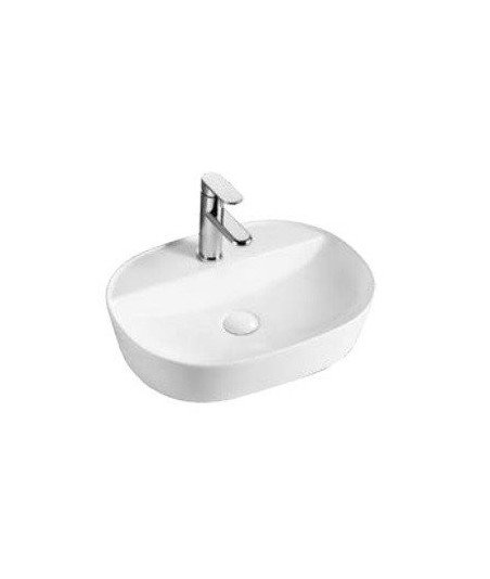 Lavabo sobre encimera de cerámica blanco brillo Spin 50 CG