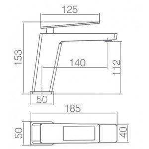 Grifo de lavabo Suecia IMEX