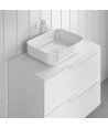 Lavabo sobre encimera de cerámica blanco brillo Nomia | Royo