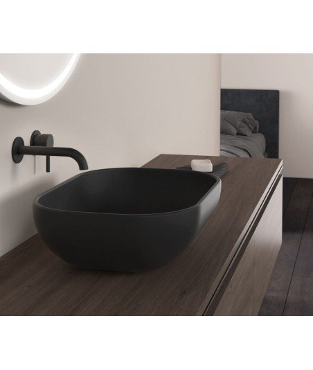 Lavabo sobre encimera mate de cerámica Block