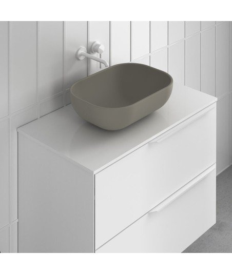 Lavabo sobre encimera mate de cerámica Block