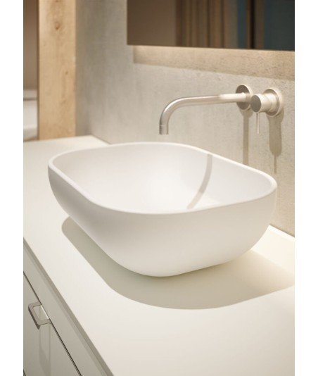 Lavabo sobre encimera mate de cerámica Block