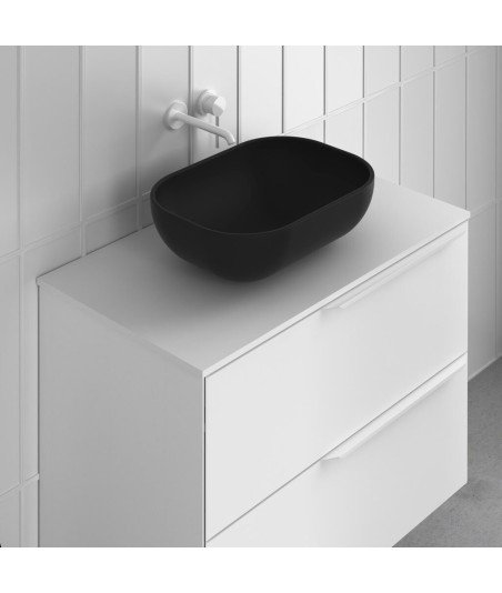 Lavabo sobre encimera mate de cerámica Block
