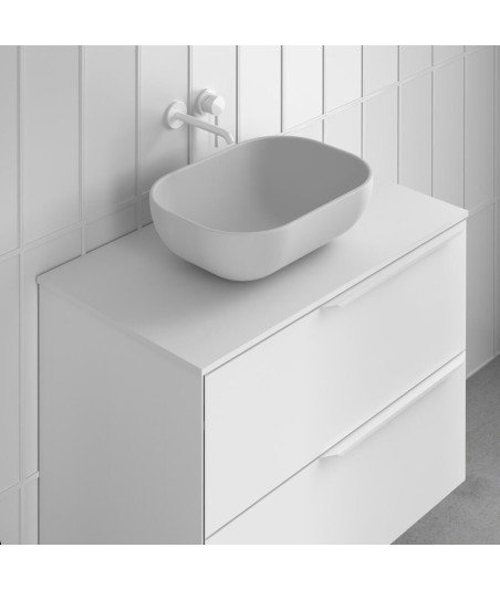 Lavabo sobre encimera mate de cerámica Block