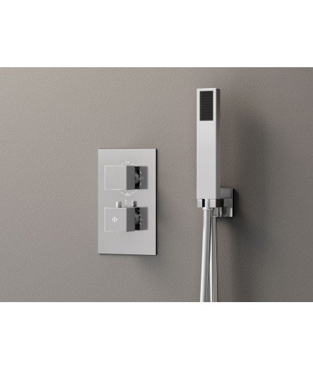 Ducha cromo termostática empotrada pared orion IO GME