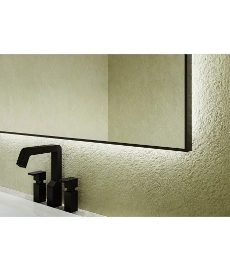 Espejo led con marco negro mate Chessnut Bathdecor